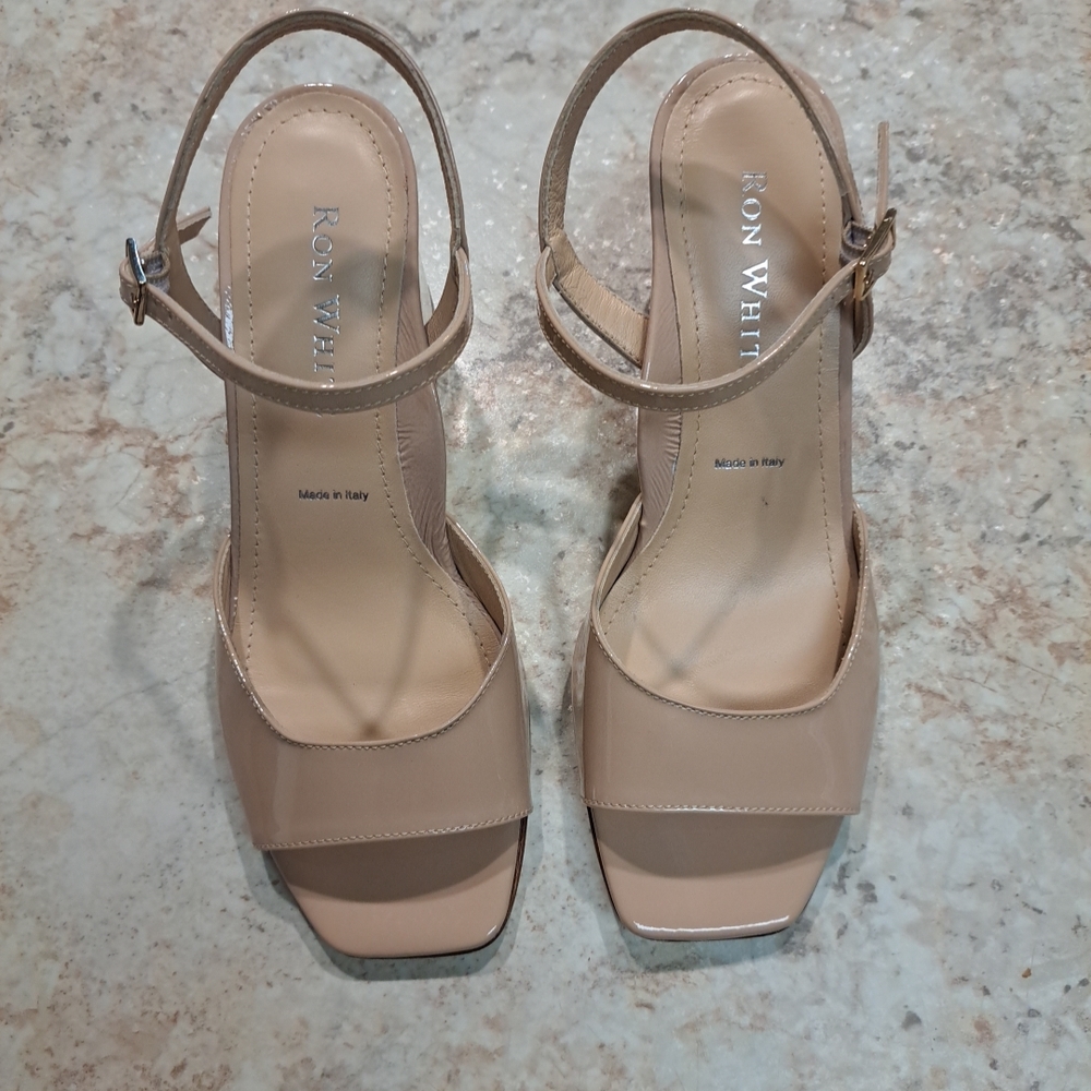 Ron White WomenIliana Patent NudeIliana Sandal in Buttery Nappa Arch Support 6